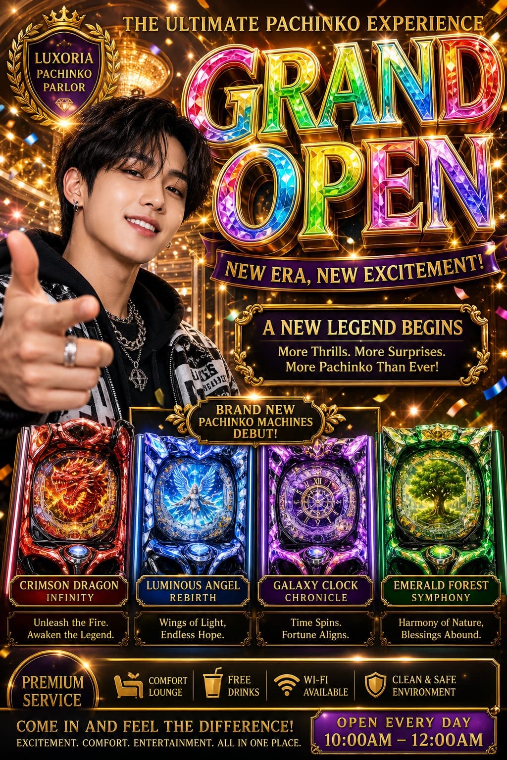 Volante de lujo para salón de pachinko