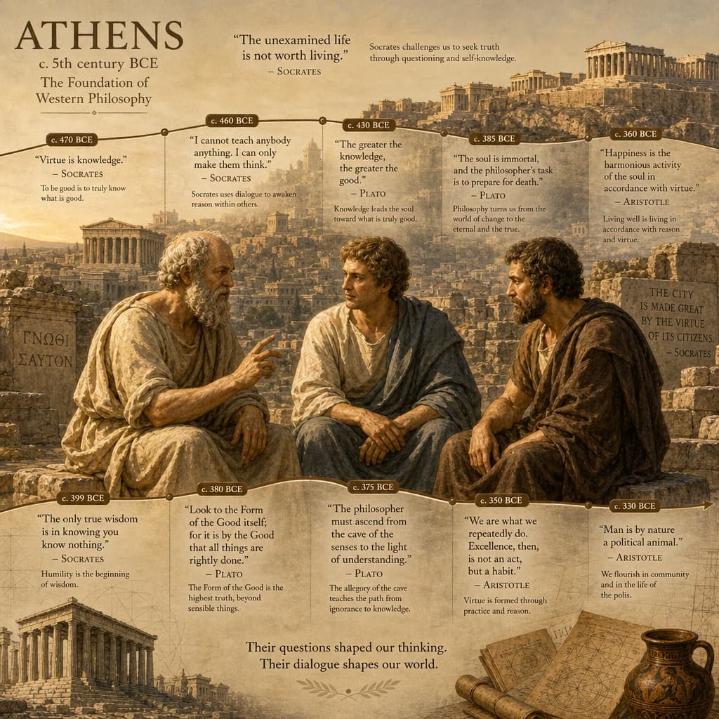 Gráfico cronológico de filósofos antiguos