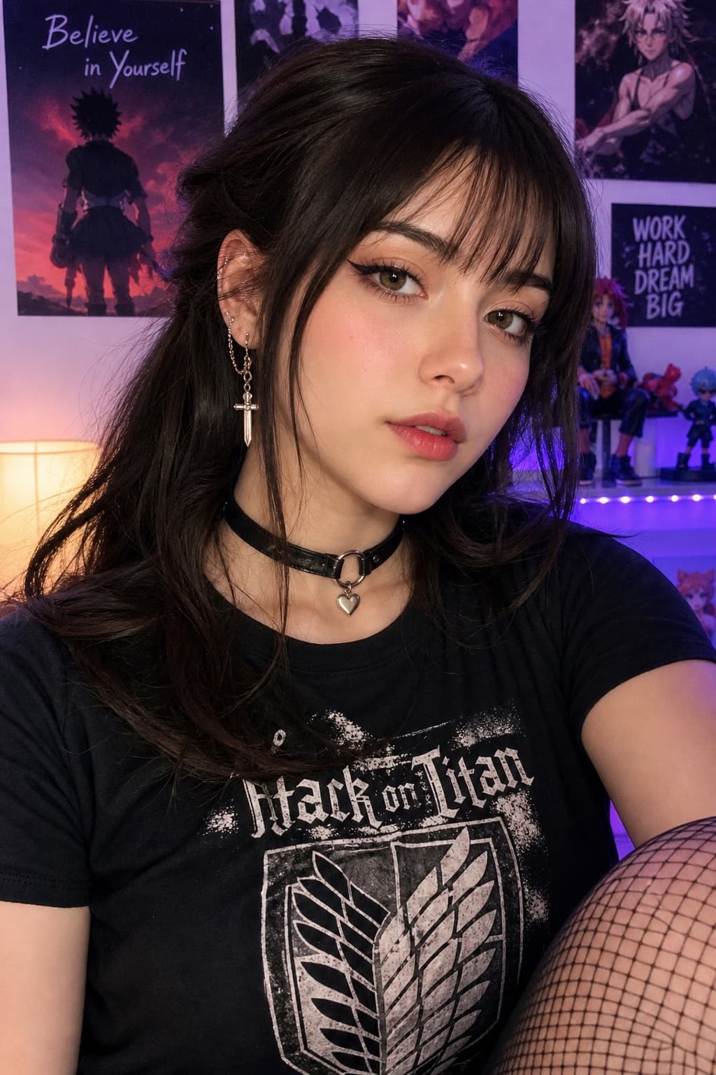 Retrato de belleza estilo anime