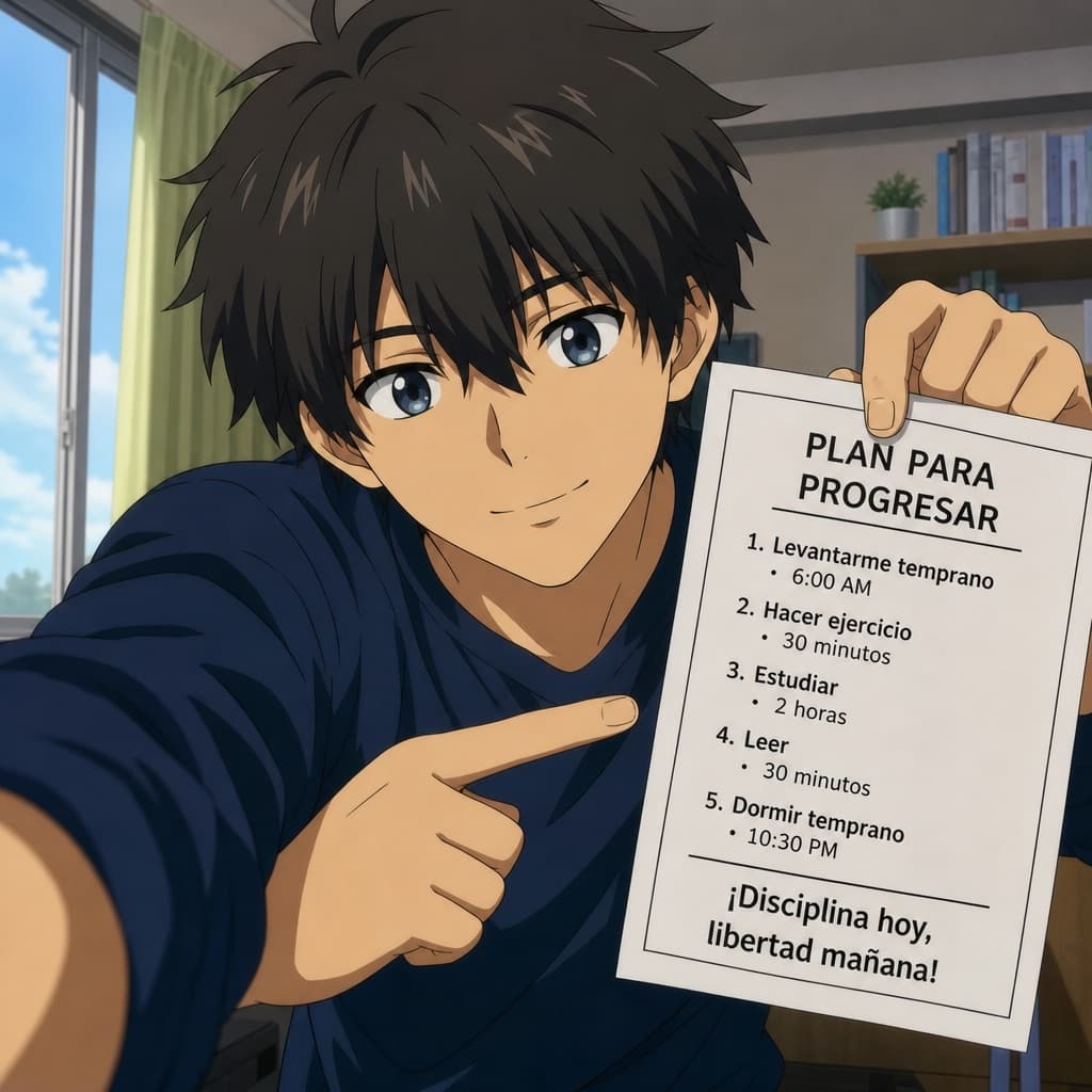 Transformación en escena de anime