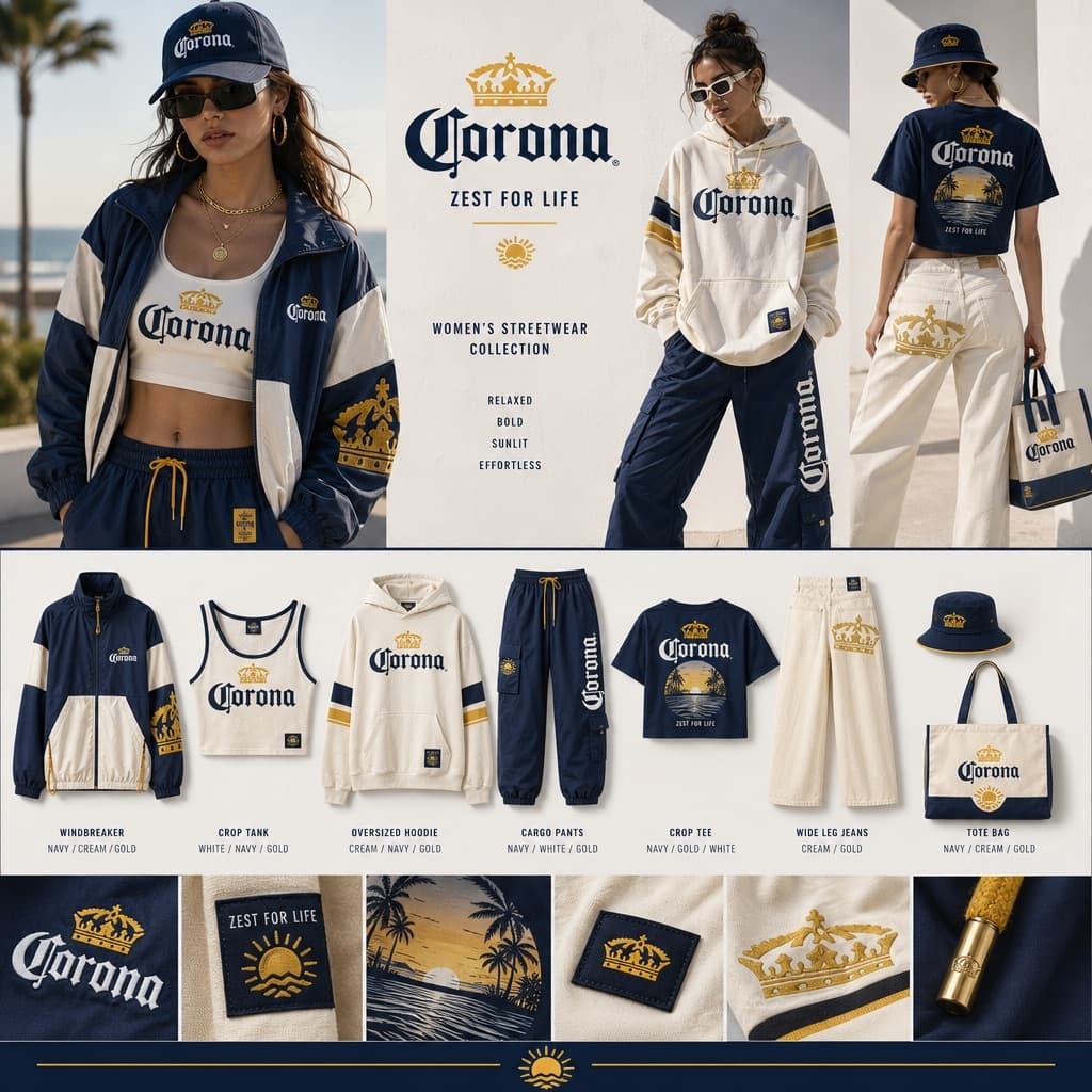 Colección de moda femenina inspirada en cerveza