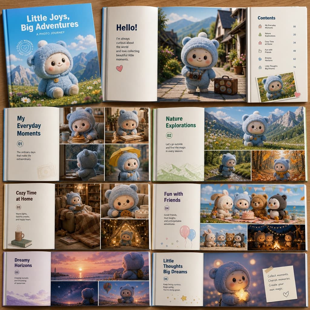Álbum de fotos de personaje
