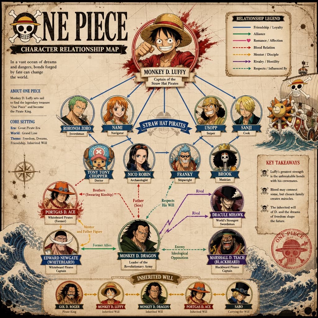 Póster de mapa de relaciones