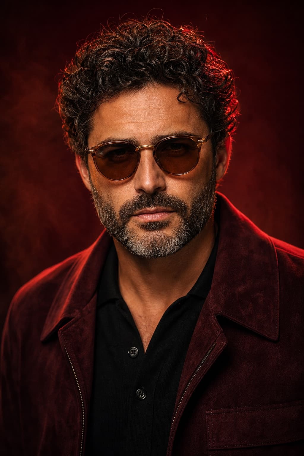 Retrato cinemático de moda masculina