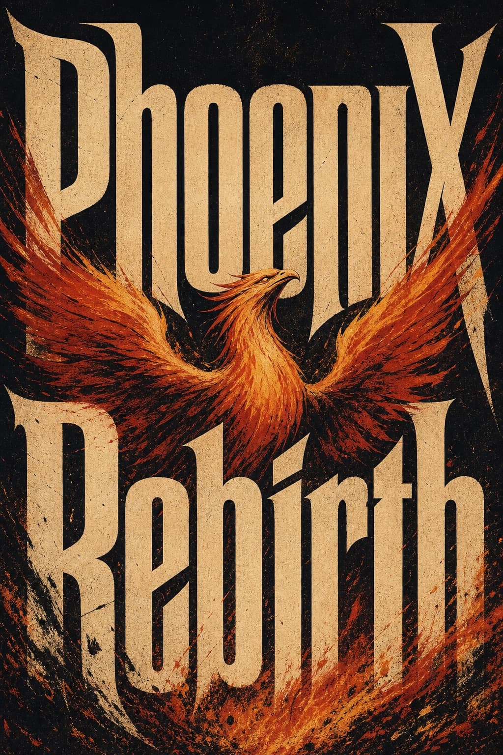 Diseño de cartel tipográfico conceptual