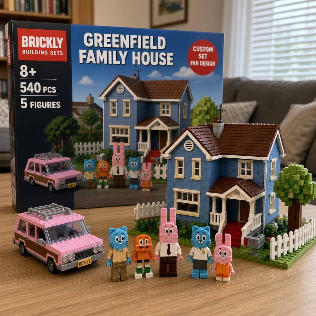 Set de casa de bloques personalizada