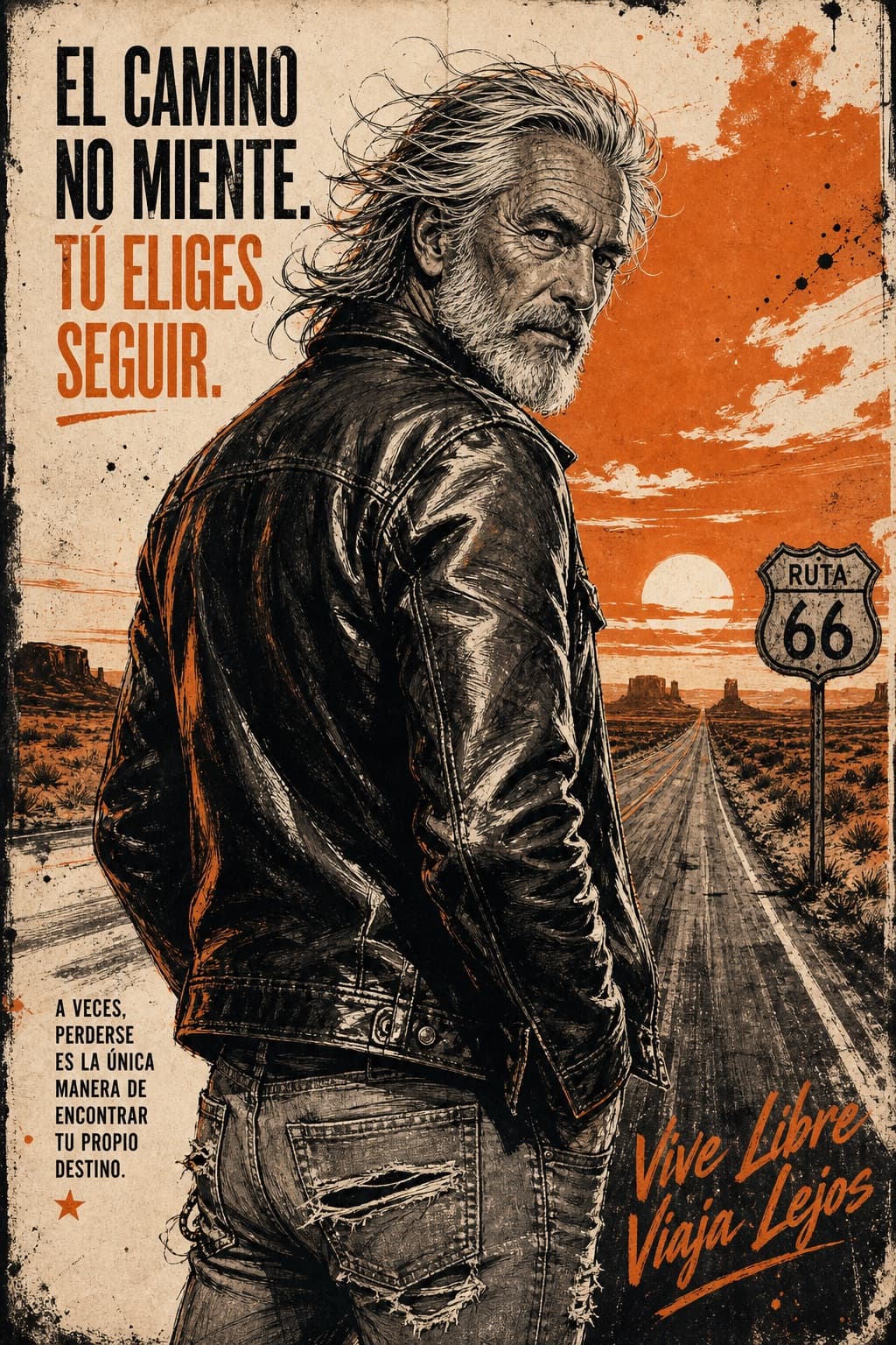 Cartel de ilustración editorial en tinta