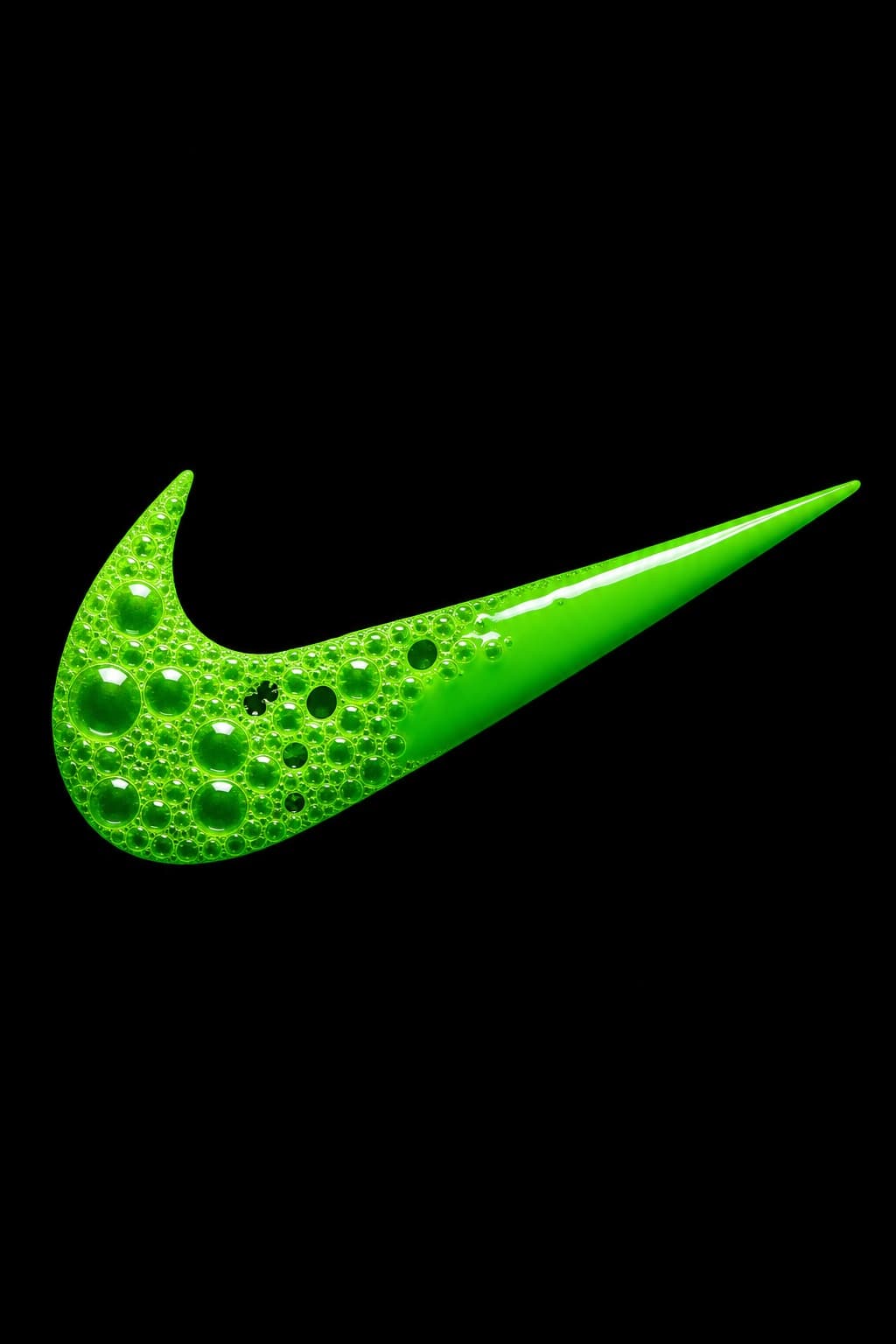 Logotipo hero de espuma fluorescente