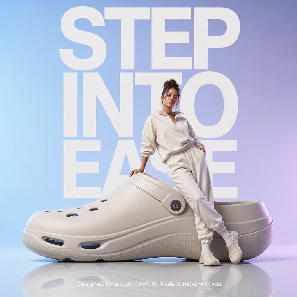 Campaña de zueco gigante cómodo