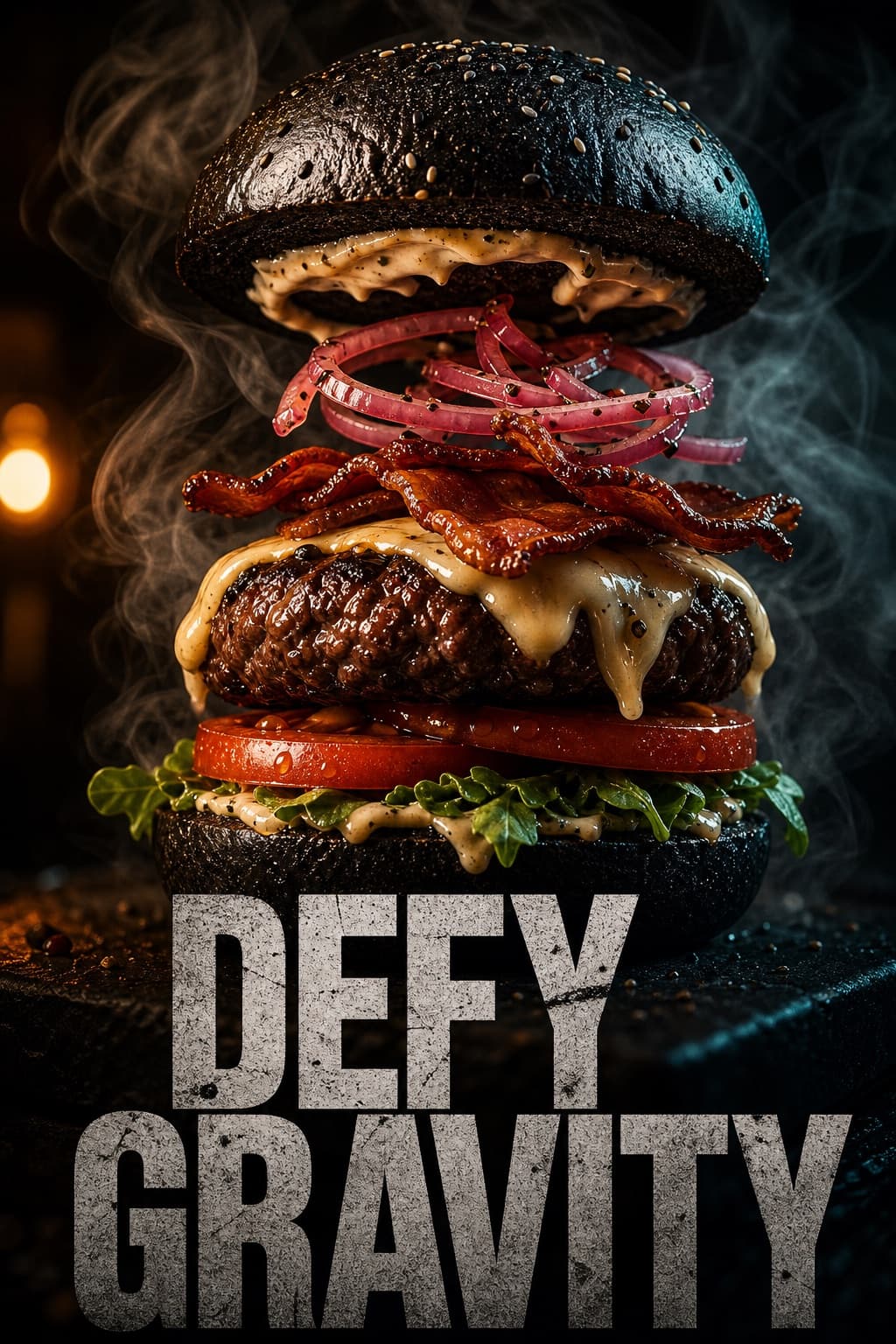 Cartel de hamburguesa gourmet