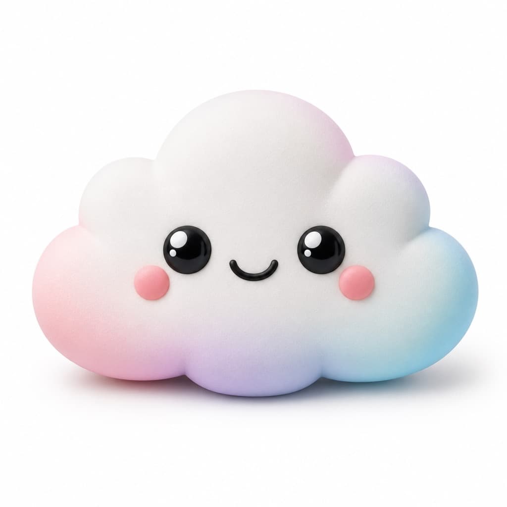 Render de personaje kawaii de arcilla