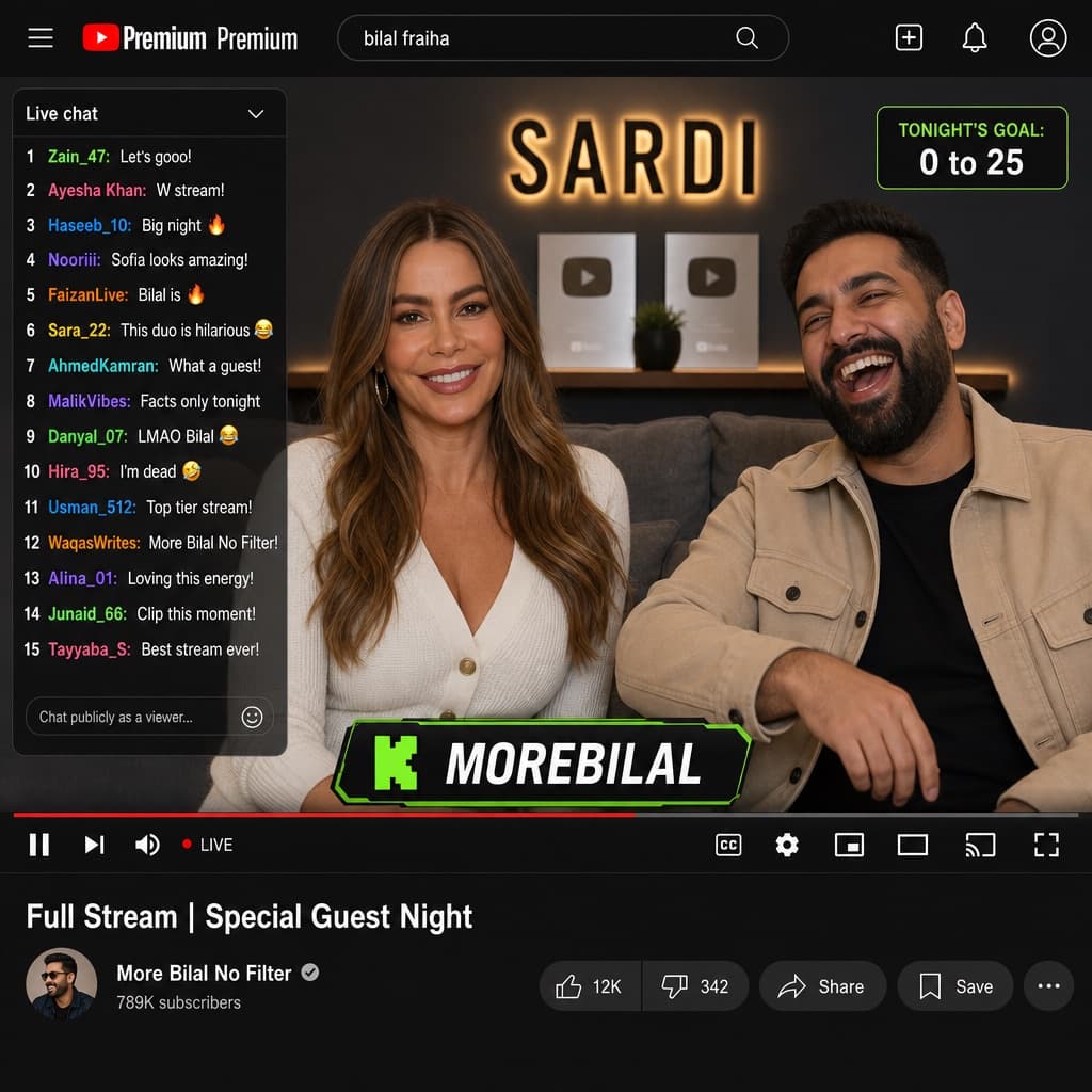Interfaz de videollamada en directo