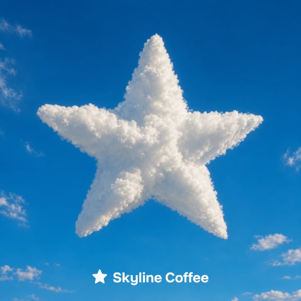 Logo-shaped cloud