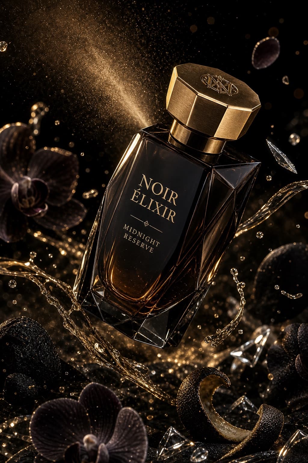 Anuncio de perfume de lujo