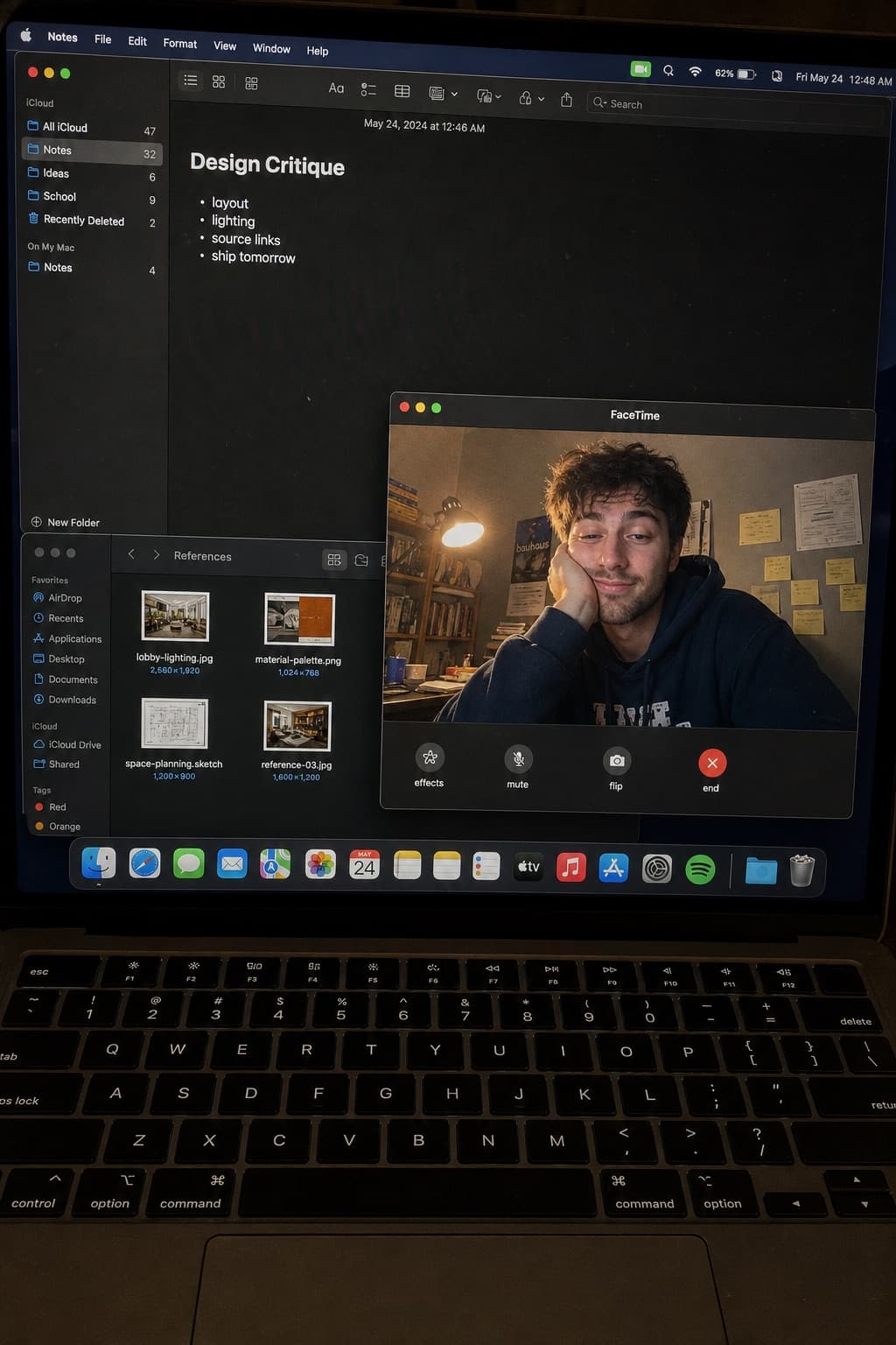 Foto realista de videollamada