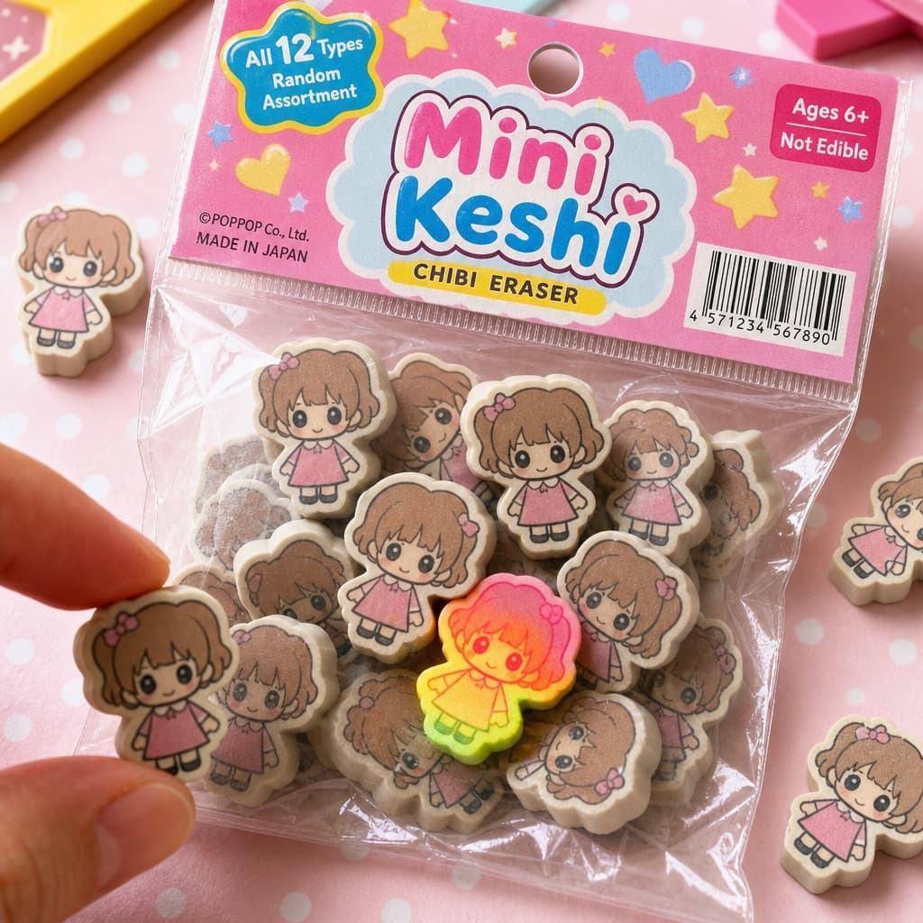 Empaque retro de gomas mini japonesas