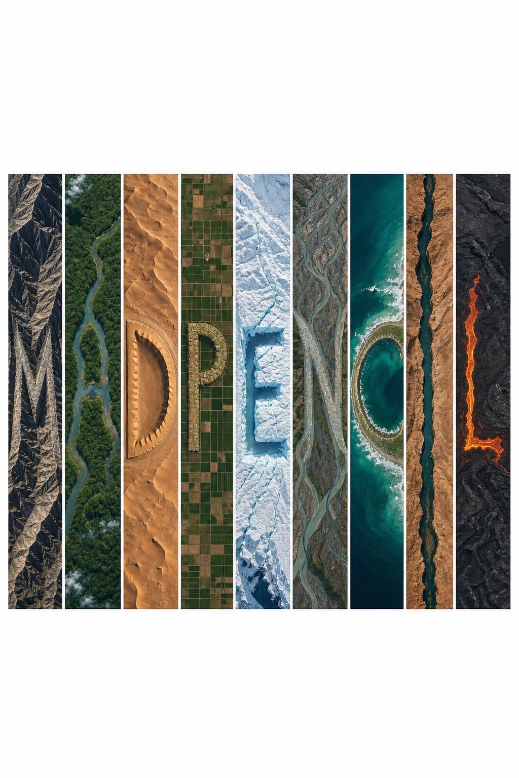 Tipografía satelital de terreno